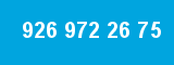 926 972 26 75 926 972 26 75